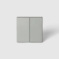 Teclas Y Tapas Para Mecanismos Luxe 990 Gris Antracita Interruptor Doble Pulsador