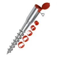 Estaca De Suelo Para Sombrilla, De Hierro, Compatible Con Postes De 26 A 65 Mm