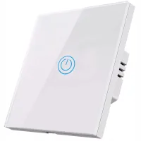 Interruptor De Luz T谩ctil Blanco Individual