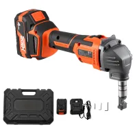 Mophorn Cortador De Metal Inalámbrico Con Batería De 20 V Y 4000 Mah, Motor Sin Escobillas Eficiente De 2200 Rpm, Incluye Estuche De Plástico Para Cortar Láminas De Acero Y Aluminio