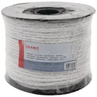 Cable Trenzado, Blanco, Fibra Única, Pe, 200 M