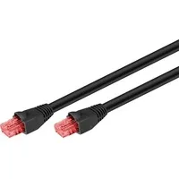Goobay - Wentronic 55433 - Cable De Red Para Exteriores (cat. 6, 15 M, Material De Cobre, Revestimiento Exterior De Polietileno), Color Negro