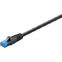 Wentronic Goobay 55438 - Cable De Red Para Exteriores (cat. 6, Uutp, 60 M, Material De Cobre, Recubrimiento De Polietileno), Color Negro