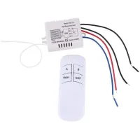 Interruptor Remoto De Pared Ej.life Yam-101, Interruptor De Control Remoto De Pared Inalámbrico Digital, Lámpara De 220 V, Material Abs Ignífugo, Controlado Por Un Relé De 7 A A-crezuo