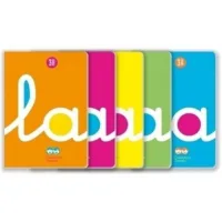 Libreta Lamela A4 3mm 50h. Pp 90gr Colores Stdos