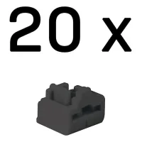 Bloqueadores De Puertos Rj-45 (sin Llave) - Paquete De 20, Negros