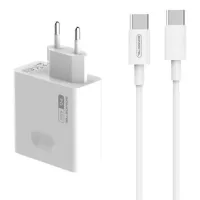 Cargador De Pared De 65 W + Cable Usb-c A Usb-c Somostel Power Deliver Q15 Pd Blanco