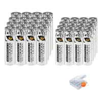 Pilas Recargables, Cargador Usb, Alta Capacidad, 16aa 16aa