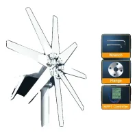 Generador De Turbina Eólica, 1000 W De Potencia, 8 Palas, 12 V, Controlador Mppt, 1000 W