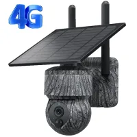 Cámara De Caza, Alimentada Por Energía Solar, Conectividad Inalámbrica, Cámara 4g De 5 Mp Para La Ue, Tarjeta De Memoria De 128 Gb Incluida.