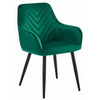 Silla De Comedor Terciopelo Valora Waav Asiento De Terciopelo Verde Oscuro