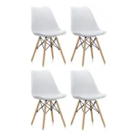 4x Sillas De Comedor Mr2035 Blanca