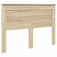 Cabecero Con Cabecera Roble Sonoma 160 Cm Madera Contrachapada Vidaxl