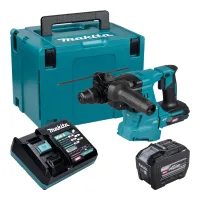 Martillo Combinado A Batería Makita Hr 011 Ge101 40 V Máx. 3,3 J Sds Plus Sin Escobillas + 1 Batería De 8,0 Ah + Cargador + Maletín Makpac