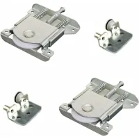 Rodillos Para Puertas Correderas De Armarios, Ruedas Para Rodillos De Muebles Deslizantes, Guías Para Puertas Correderas De Armarios Y Ventanas, Polea Metálica Para Muebles