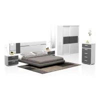 Dormitorio Ataneq Air 5c Plus Blanco - Grafito (ancho) X (alto)