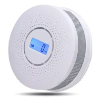 Détecteur Combiné De Fumée Et Monoxyde De Carbone, Alarme Portable Avec Avertissement Sonore Et Affichage Numérique Led