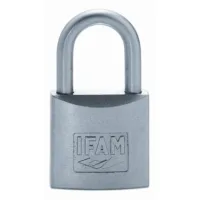 Candado Seguridad  25mm Arco Largo Llaves Iguales 2453 Niquel Ifam