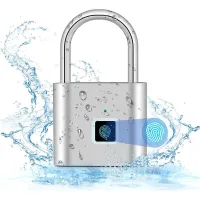 Cerradura De Huella Dactilar, Cerradura Inteligente, Resistente Al Agua, Candado De Huella Dactilar, Carga Usb, Cerradura Biométrica De Alta Seguridad Para Taquillas De Gimnasio, Equipaje, Taquillas (