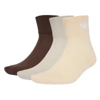 ADIDAS ORIGINALS Calcetines 'Mid Ankle 6 Pairs'  beige / arena / marrón oscuro / blanco
