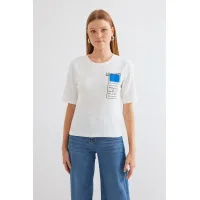 Bigdart Camiseta  azul / negro / blanco