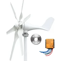 Generador De Turbina Eólica, Potencia De 400 W, Ajuste Automático De Dirección, 400 W, 6 Palas, Mppt-a, 12 V-b