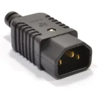 Conector Alimentacion C14 Macho  Negro 10 A