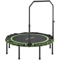Trampolín De Fitness Con Asa Ajustable, Para Interior Y Exterior, Color Verde