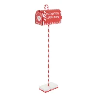 Buzón Navideño De Metal Rojo Para Montar, 100 Cm De Altura - Feeric Lights & Christmas