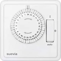 Suevia Su280447 Programador Horario Analógico Empotrar 2200 W Ip20 Programa Diario On/off/auto Programa