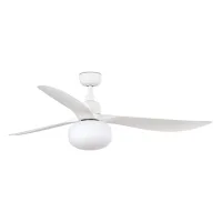 Faro Ventilador De Techo Outwood Ø1500 Bianco Opaco De Acero 3 Palas Blancas 1xe27 Diseno Elegante Y Moderno Modelo Faro-343631b