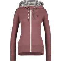 alife & kickin Sudadera con cremallera 'JessyAK'  magenta / blanco