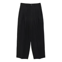 s.Oliver Pantalón plisado  negro