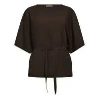 MOS MOSH Blusa 'Rikala Miley'  marrón castaño