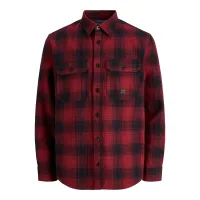 JACK & JONES Camisa  púrpura / negro