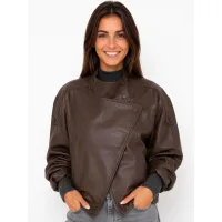 Fulgor Chaqueta de invierno 'Casaco Elowen em Pele Eco Luxe'  marrón