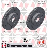 Disco de freno ZIMMERMANN 400.6472.53