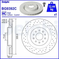 Disco de freno DELPHI BG9392C
