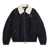 Tommy Jeans Chaqueta de entretiempo  negro / blanco