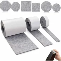 Almohadillas De Fieltro Autoadhesivas Para Muebles – Juego De 3 Almohadillas De Fieltro Antideslizantes Para Patas De Mesa, Silla Y Sofá.