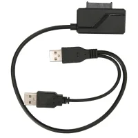 Câble De Lecteur Optique Usb 2.0, Alimentation Externe Usb Vers Sata 6 Et 7, Adaptateur De Lecteur Portable Plug And Play 480 Mbps