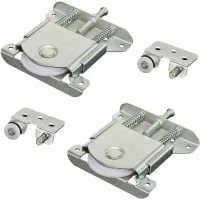 Roulette Porte Coulissante Placard, Pièces De Porte Coulissantes Pour Porte De Garde-robe,roues,rouleaux,armoire Runners Guides 2 Pièces