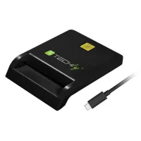 Lector De Tarjetas Con Chip Usb 2.0 Techly I-card Cam-usb2tyc, Color Negro