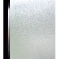 Lámina electrostática esmerilada para ventanas, protección uv, protección de la privacidad, fácil instalación, 45 cm x 100 cm