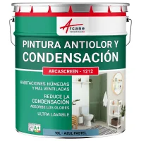 Pintura anticondensación y antimoho para paredes húmedas arcascreen - 1212 - 10 l azul pastel - ral 5024 - arcane industries