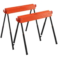 Caballetes de trabajo - juego de 2 unidades - naranja