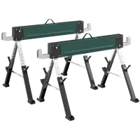 Caballetes de trabajo - juego de 2 unidades - verde