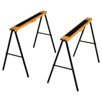 Caballetes de trabajo - juego de 2 unidades - naranja / negro