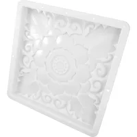 Molde de plástico reutilizable para pavimentación de 40x40x3 cm para huellas de hormigón, estilo chino, creador de caminos de bricolaje para jardín, t