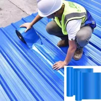 2 piezas de cinta autoadhesiva impermeable, cinta de reparación de fugas resistente a altas temperaturas para techos y sellado de grietas, 5 m x 20 cm